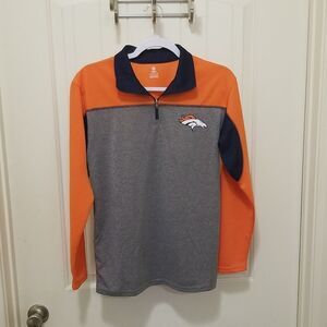 NFL Team Apparel Orange and Blue Jacket Women's size LARGE